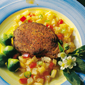 Blackened Chops with Pineapple Salsa