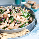 Mediterranean Style Pasta Toss with Feta and Capers